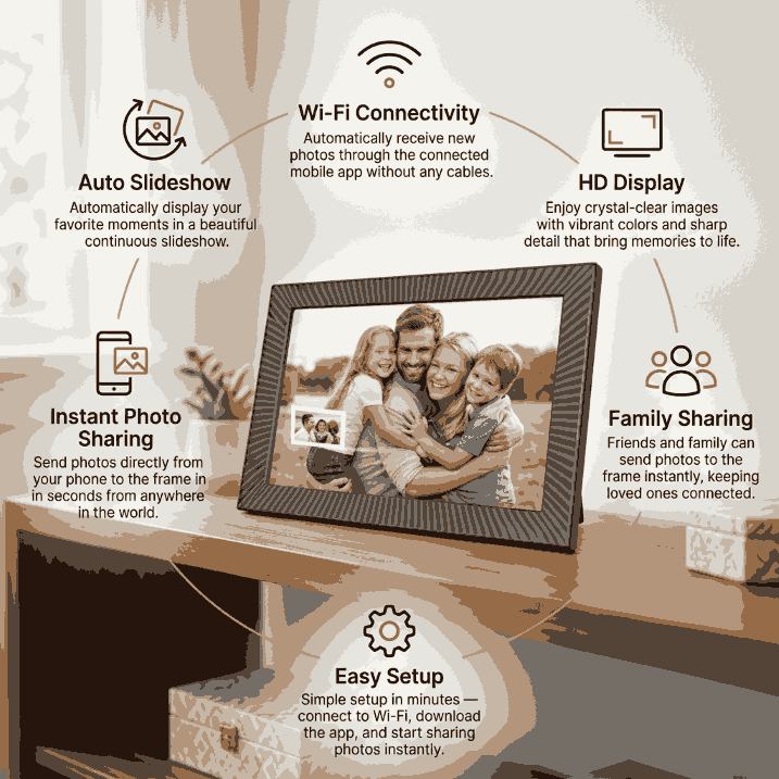 MemFrame free Frameo app with no subscription