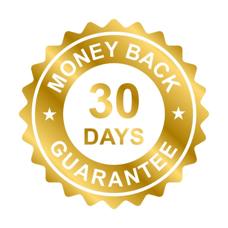 30-day money-back guarantee badge